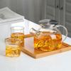 Guanshan Glass Boiling Kettle Heat-Resistant Flower Teapot Cup Transparent Juice Pot Tea Set Cold Kettle