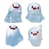 6PCS Halloween Decorations Glow In The Dark Statues Fairy Garden Accessories, Halloween Miniatures Resin Ornaments, Mini Glowing Resin Decor