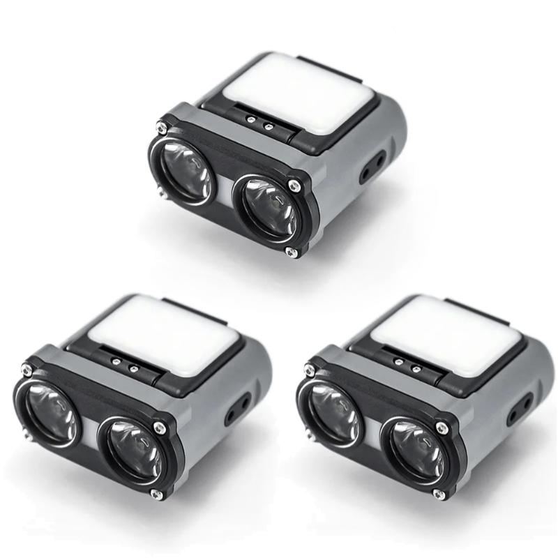 Ultra Bright Mini Rechargeable Head Lamp LED Clip On Cap Light Waterproof Sensor Hat Light Flashlight Headlamp for Fishing Camp