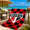 Pau-lo Fc Emblem Printed Microfiber Beach Towel, Soft And Absorbent, Quick-Dry, Ideal for Summer Travel, Beach Essential, Swimming Pool