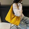 Fashion Casual Canvas Tote Bag Women's Tide Versatile Large Capacity Underarm Bag Commuter Shoulder Bag
