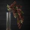 Plastic Artificial Nandina Berry Branch Small Fruit Green Plants Artificial Sophora Flower Faux Flower Realistic Flower Ornament