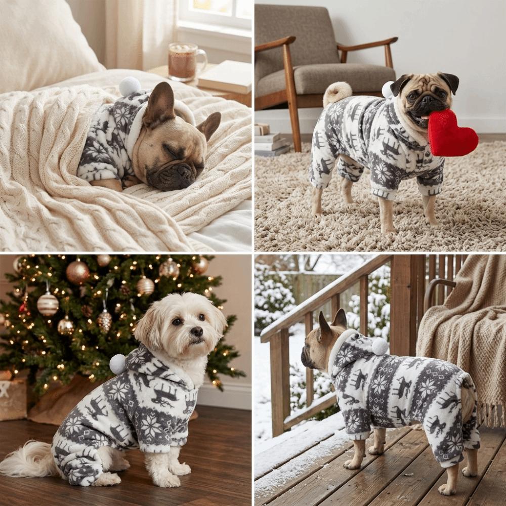 Gray Tone Four Leg Apparel Four Leg Cut Animal Coverall Full Body Pet Outfit  Daily Household Use M