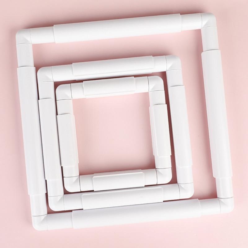 Pack of 3 Embroidery Hoops Featuring Easy Installation Portable Designs Ideal for Crafting Use