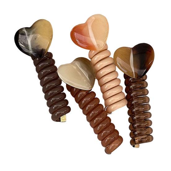 4Pcs Hair Rope Non-Damage Elastic Hair Ties Women Girls Reusable Non-Slip Bubble Braided Headband Hair Accessories