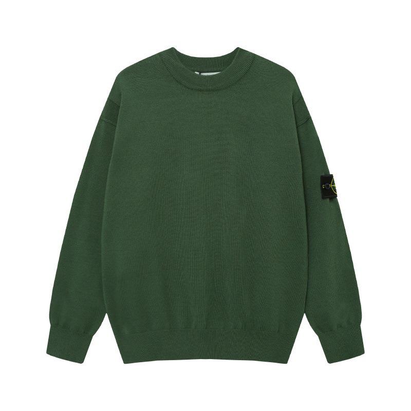 Crossstone Unisex Klassischer Frottee Rundhals Pullover - Langarm für Herbst/Winter