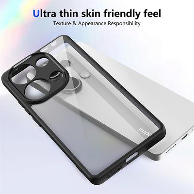 Transparent Hard Case for Xiaomi Redmi Note 13 Pro 5G 4G Case Lens Protect Cover for Redmi Note13 13Pro Plus 13C TPU Frame Funda