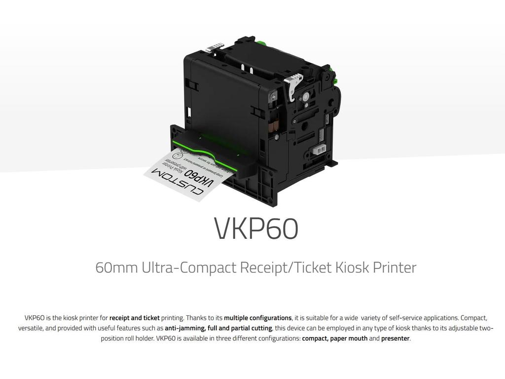 VKP60 Custom Thermal Kiosk Printer