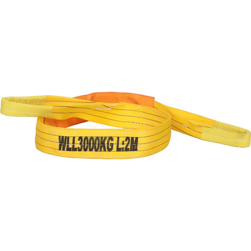 10-Ton Flat Engineering Lifting Sling, 5m Hoist Web, Forklift-Compatible Industrial Crane Sling