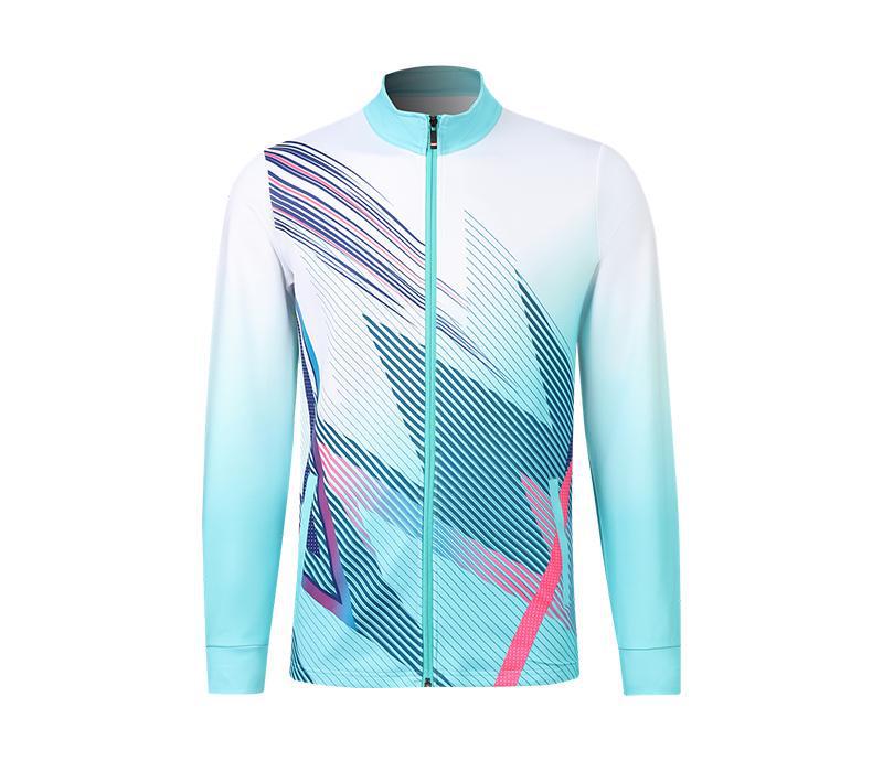 Unisex Long Sleeve Sports Jacket: Badminton, Coaching & Running Training Suit, Sports Event Entrance Wear