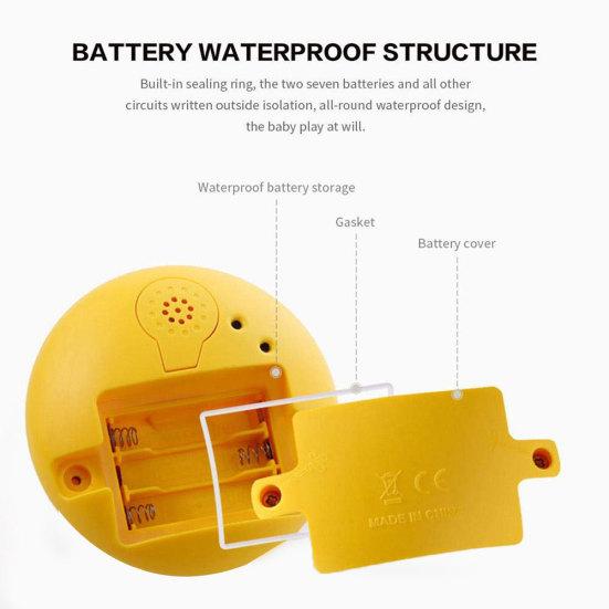 Drăguț Desene Animat Muzică Ușoară Stropitor Minge pentru stropire cu apă Jucărie pentru piscină pentru baie pentru copii