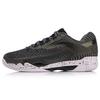 Li Ning Avant Garde Cushioning Rebound Low Top Running Shoes Unisex Black Green AYAN011-2
