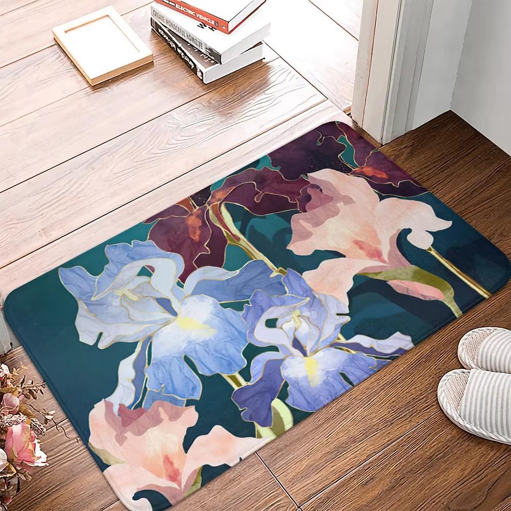 New Vintage Flower Pattern Carpet Home Decor Living Room Carpet Sofa Coffee Mat Washable Non-slip Bath Kitchen Bedroom Floor Mat
