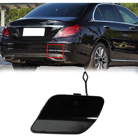 Black Rear Bumper Tow Hook Eye Hole Cover Cap 2058850224 For Mercedes-Benz C300 2015-2020,for C400 2015, C43 AMG 2017-2018,C450 AMG 2016,C63 AMG