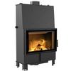 Water Heating Fireplace KRATKI LUCY 16 kW Ø 200 Black Thermotec Lining