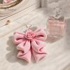 Rose Bow Pendant 3D Printed Pendant, Cute Keychain for Bag, Versatile Key Holder Pink Hanging Ornament Valentine's Day, Gift Girlfriend Decoration