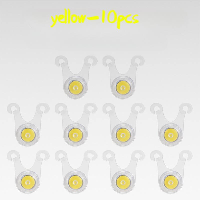 

10pcs Waterproof LED Tent String Rope Guard Hanging Lights Mini Flashlight Cycling Lights Outdoor Camping Warning Safety Lamp