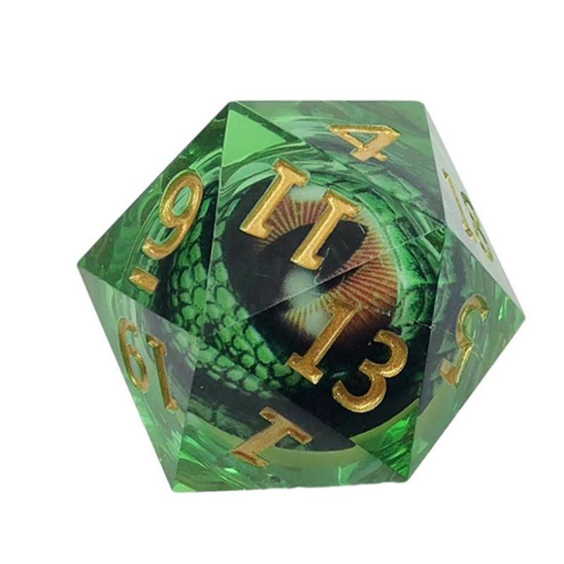 35mm D20 Dragon Eye DND kostky pro TRPG Polyhedral Resin 20stranné stolní herní příslušenství