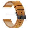 Vintage Matte Genuine Leather Watch Band for Omega for Rolex 18/20/22/24mm Black Brown Thick Straps Stitching Cowhide Wrist Belt