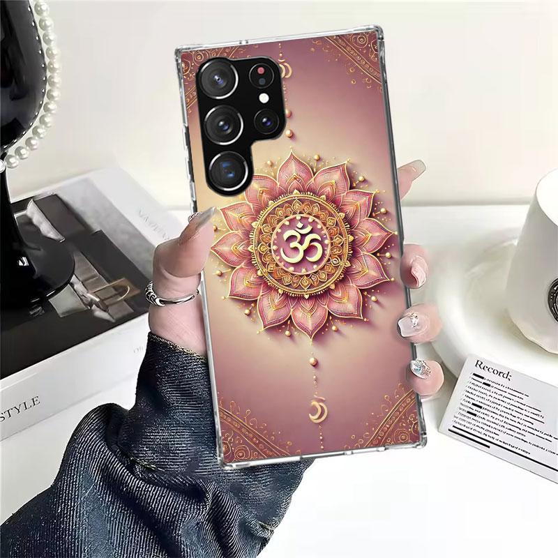 Mandala Chakra Insist Yoga Soft Phone Case For Samsung Galaxy S22 S23 S24 S25 Edge S26 Ultra S20 FE S21 Plus + Fundas Coque Gala