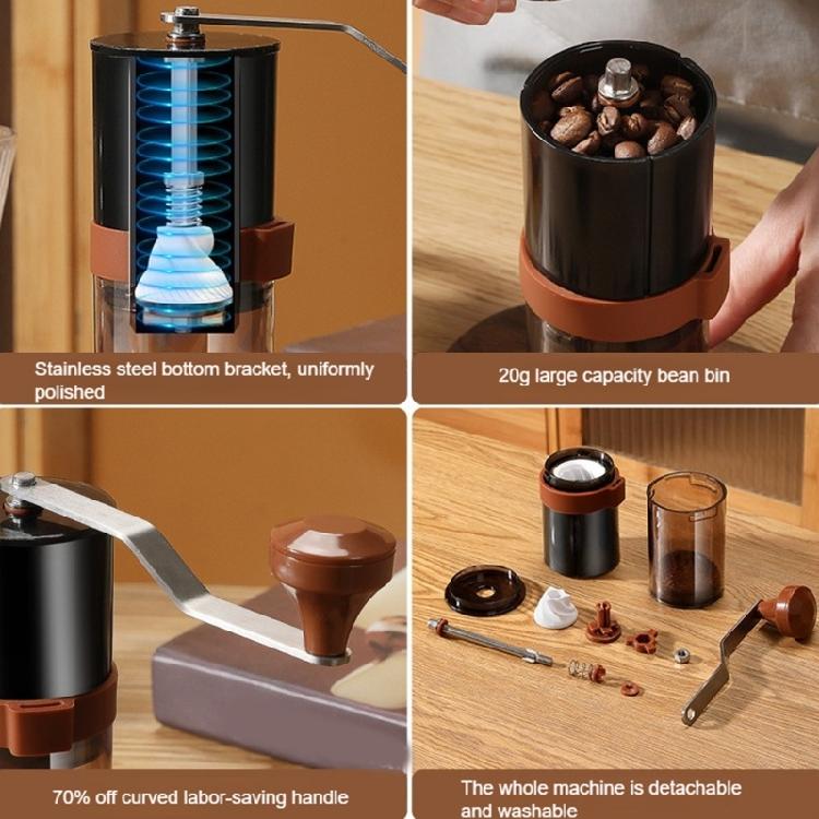 Easy Cleaning Manual Coffee Grinders Adjustable Coarseness Portable Design Quiet Operation For Family Use Home Kitchens