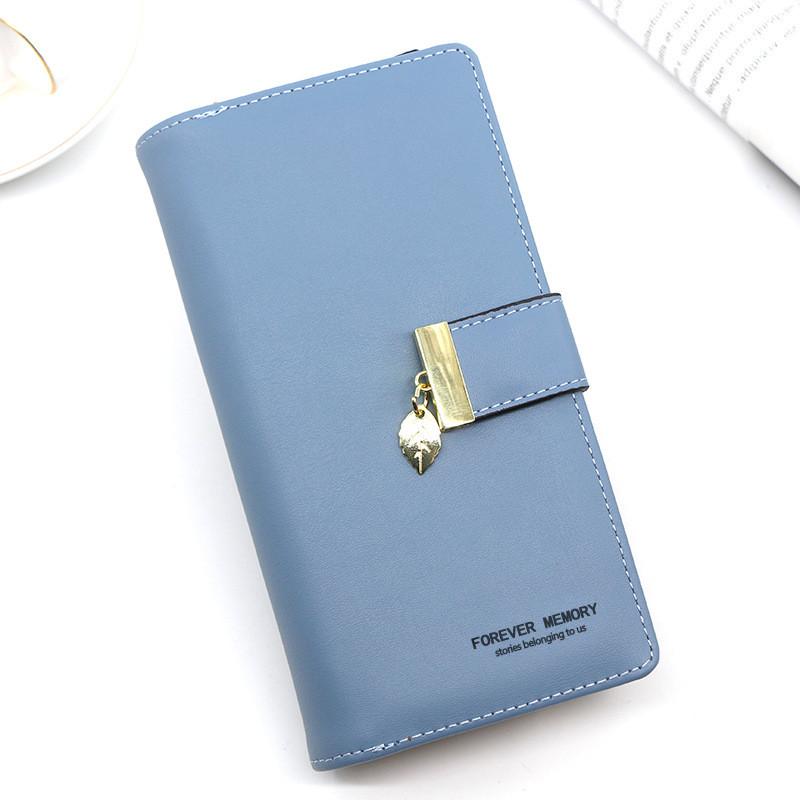 Pu Leather Ladies Wallet With Photo Slot Zipper Coin Purse For Wedding And Gift