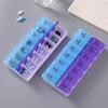 7 Day Weekly AM PM Pill Organizer Large Pill Box with 14 Compartments Twice Daily Medication Supplement Case