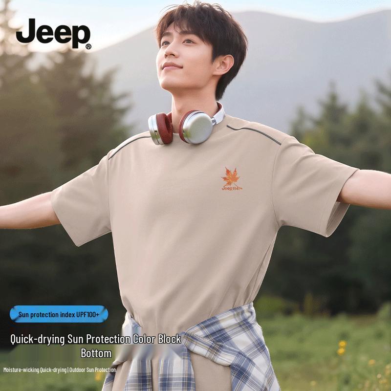 JEEP Men s Quick-Dry Anti-Bacterial Sports T-Shirt L