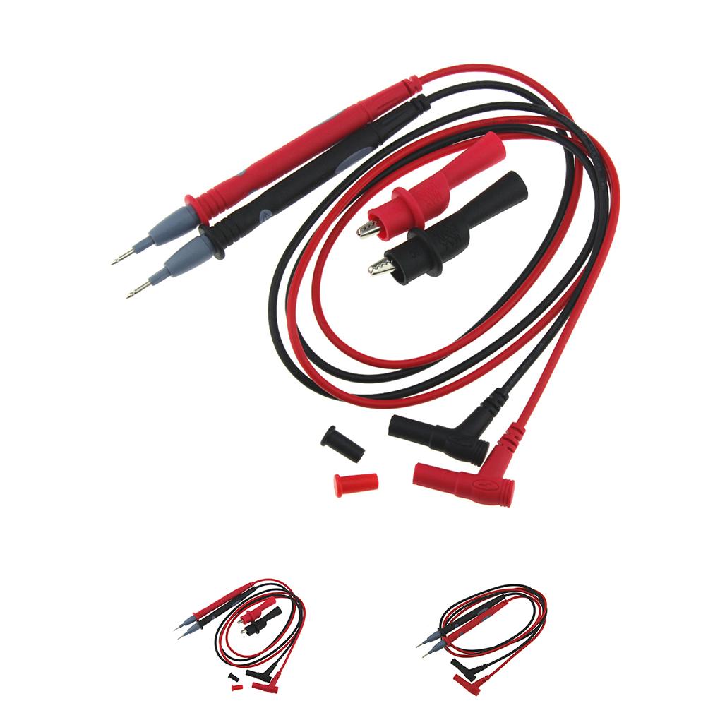 Pt1003 Multimeter-Messleitungen, Universalkabel, 20 A, weicher Silikondraht, Nadelspitze, Tester, Sondendraht, Stiftkabel