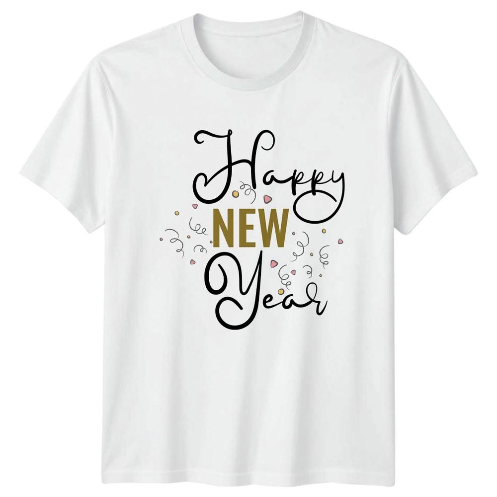 Happy New Year Holidays Unisex Graphic Tee Unisex Unisex Celebration Top S