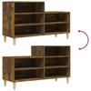Shoe Rack Smoked Oak 102 x 36 x 60 cm Engineered Wood