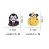 Funny  No You Juck Vampire Design Enamel Brooches Halloween Pumpkin Lantern Dog Shaped Pins Backpack Cosplay Badge