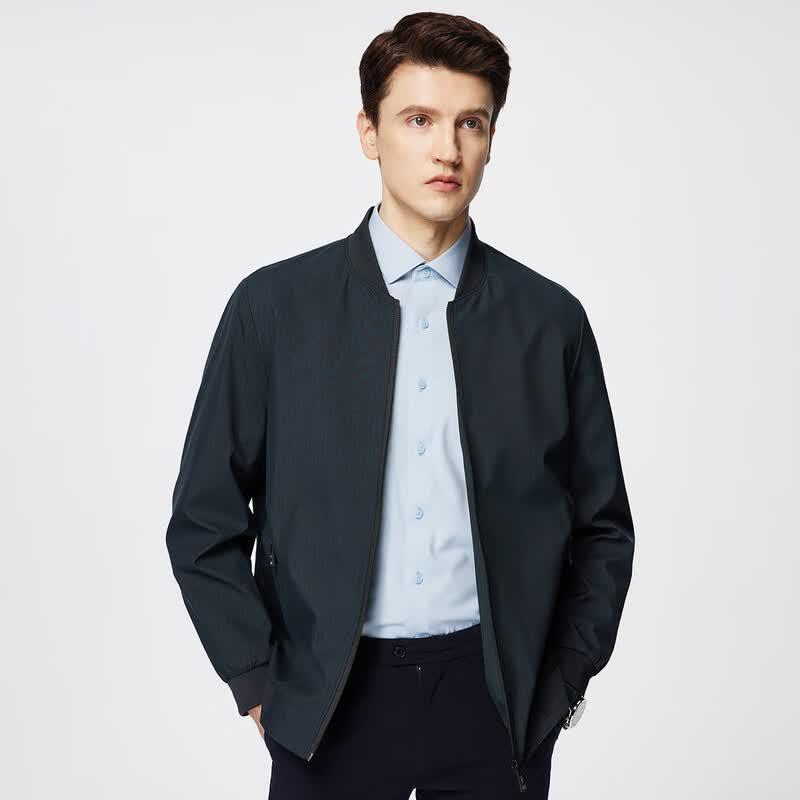 Shanshan Men's Baseball Collar Jacket