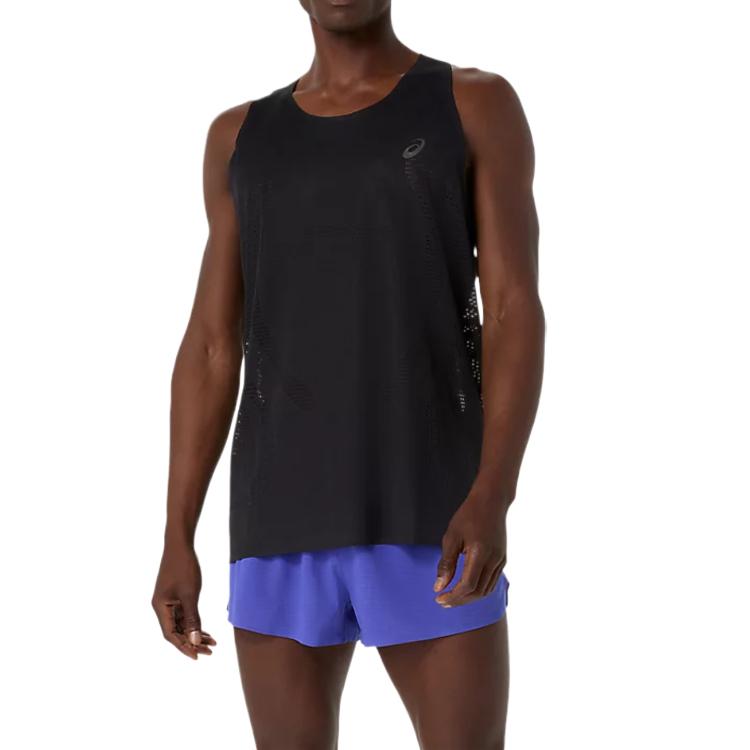 Asics Actibreeze™ Breathable Round Neck Solid Color Vest Men tops 2011D508-001 M