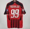 Wholesale sports outdoor retro series AC Milan jersey No. 22 Kaka No. 80 Ronaldinho same football jersey short sleeves