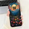 For Huawei Y9A Case Cover Luxury Fashion Flowers Kawaii Cute Cat Shockproof Phone Case For Huawei FRL-22 FRL-23 FRL-L22 FRL-L23