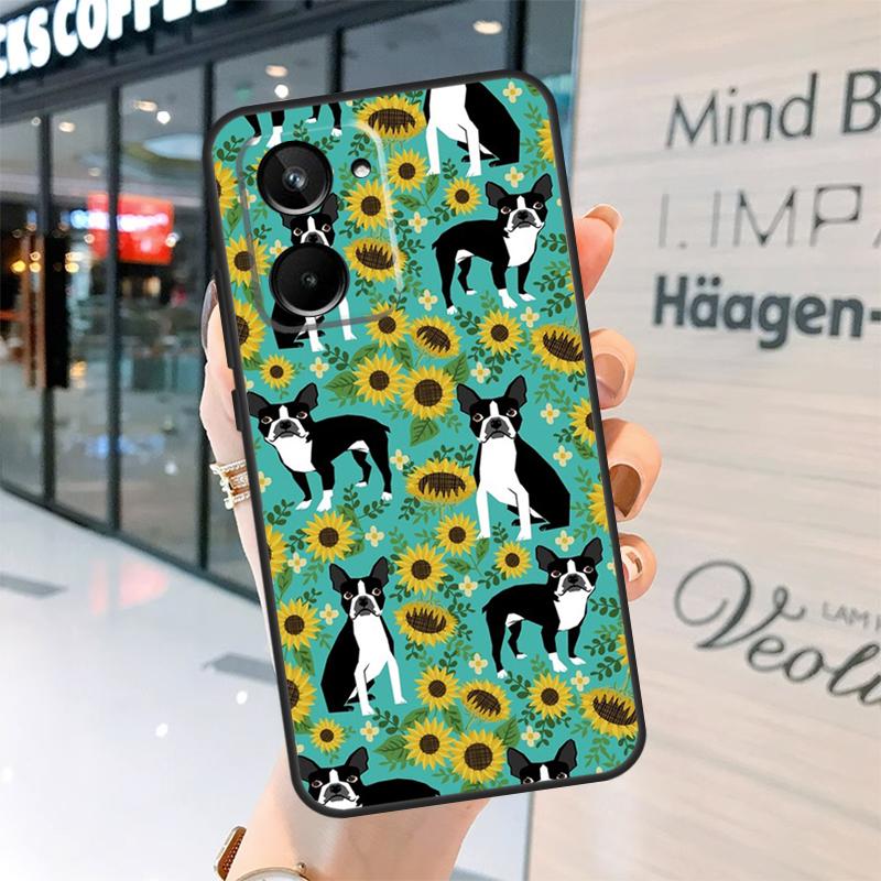 Boston Terrier Dog Case For Realme 15 13 12 10 11 14 Pro Plus GT6 GT7 C15 C35 C53 C55 C61 C63 C65 C67 C71 C75