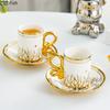 Ensemble de 6 Tasses à Espresso Service à Thé Rétro Tasse à Café pour le Thé de l'Après-midi Ensembles Tasse et Soucoupe Ensemble de Tasses pour Couple Tasses Créatives pour la Maison Tasse Cadeau