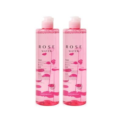 (1+1) Foodaholic Rosewater Toner 530ml / Large Capacity Rosewater Skin Soothing Moisturizing Toner