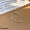 Handmade Floral Pearl Bracelet Women With Freshwater 18K Gold Plated Alloy Sweet Elegant Jewelry Accessory