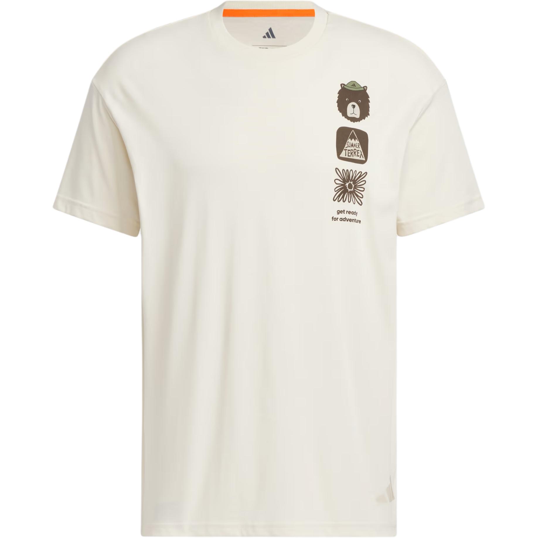 

Adidas Terrex FW25 Graphic Loose Fit Crew Neck Short Sleeve T-Shirt Men Tops Multi KE7078 M