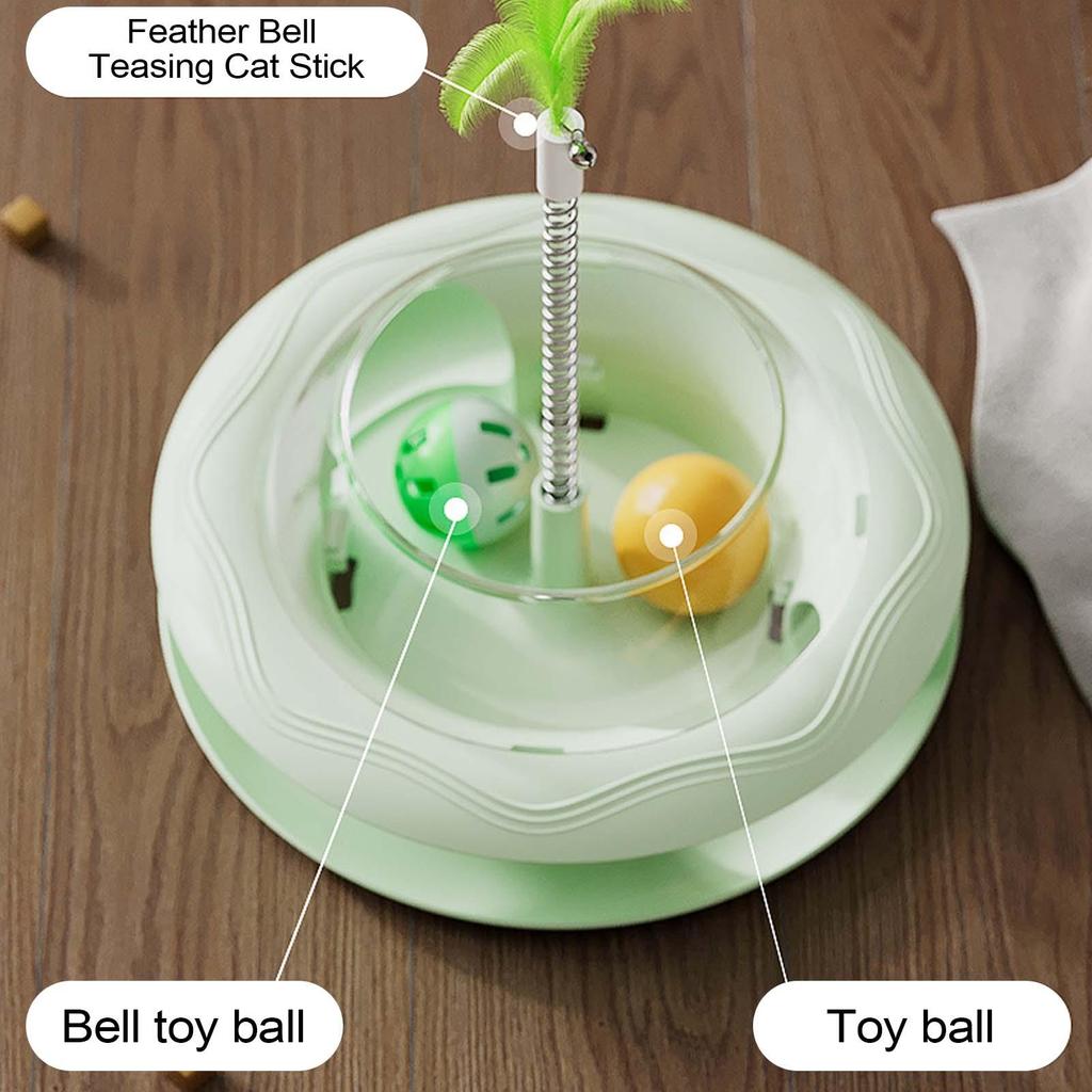 Pet Cat Spring Teaser Food Leaking Ball Toy Cat Dog Interactive Treat Leaking Toy Slow Cat Dog Feeder Fun Pet Products