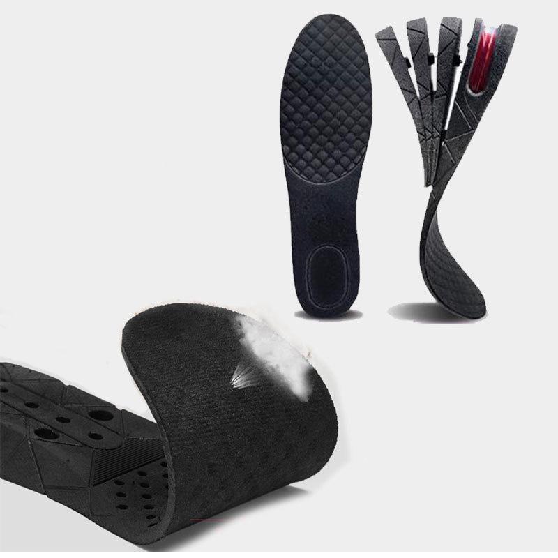 Shoe 9cm Unisex Insert Taller Lift Height Up Increase Heel Height Insoles 4layer