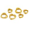 5pcs Hole 6mm 8.5 Mm Stainless Steel Earrings Charms Beads PVD Never Fade Heart Necklace Spacer Bracelet Beads Jewelry Supplies