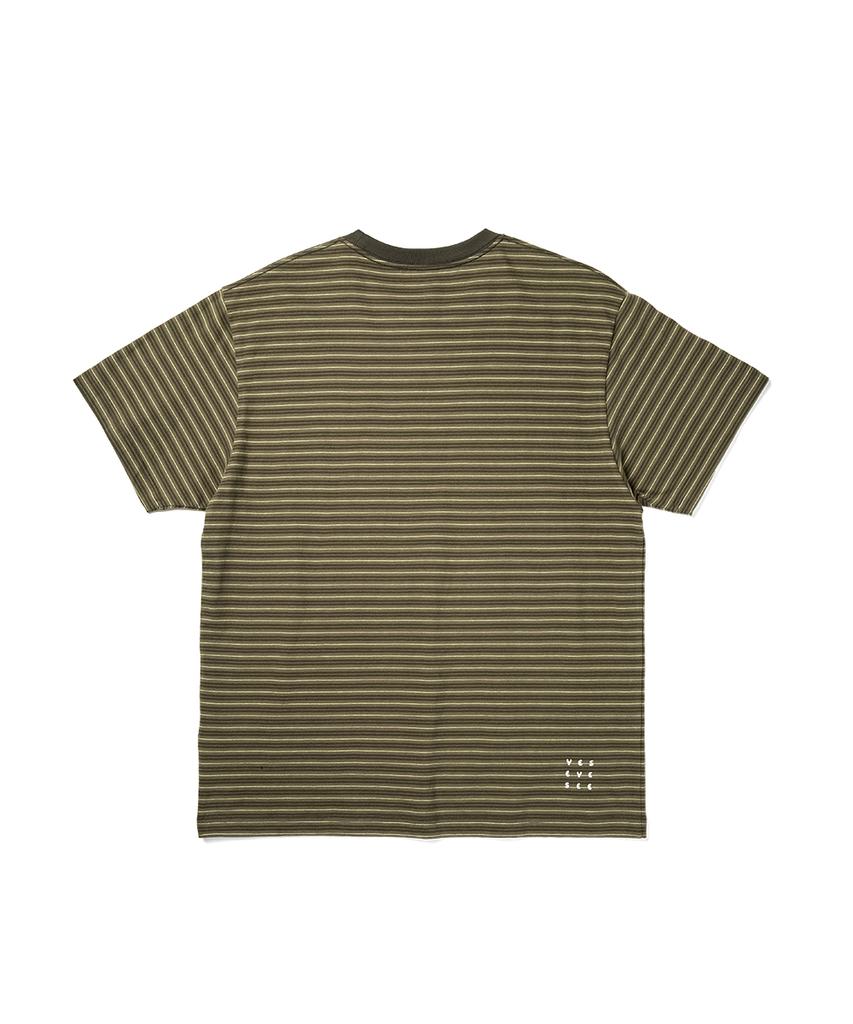 YESEYESEE Y.E.S Thin Stripe Tee Khaki