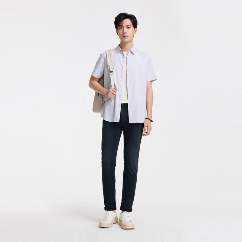 JOEONE Men's Silk-Blend Straight-Leg Jeans