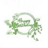 Wreath Cutting Dies for Photo Scrapbooking Card Making Decorations Embossing Stencils Happy Birthday Die Cuts