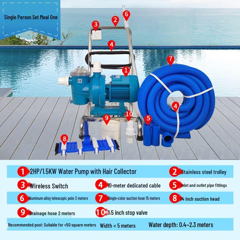 Jianyong Sports Underwater Pool Vacuum and Filter Cleaner