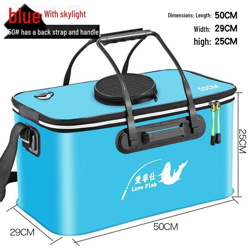 Găleată Pliabilă Multifuncțională din EVA pentru Păstrarea Peștelui - Geantă Grosă pentru Pește cu Livrare Gratuită