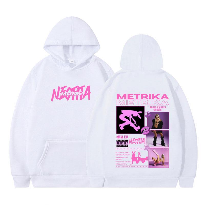 Singer Metrika Album Tour Hoodie Herren Damen Ästhetisch Trendy Pullover Langarm Freizeit Harajuku Trainingsanzug